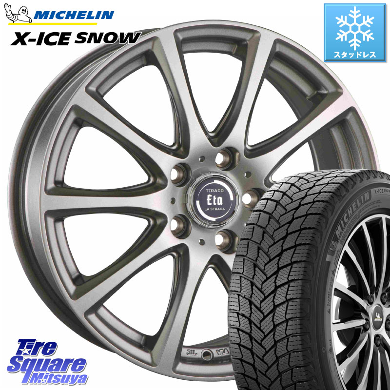 ミシュラン X-ICE SNOW エックスアイススノー XICE SNOWスタッドレス ミツヤ 正規品 215/60R16 阿部商会 ティラード イータ 16 X 6.5J +53 5穴 114.3 WR-V CX-3 RC系オデッセイ前期
