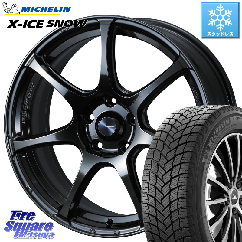 ミシュラン X-ICE SNOW エックスアイススノー XICE SNOW スタッドレス ミツヤ 正規品 235/45R18 WEDS 74030 ウェッズ スポーツ SA75R SA-75R 18インチ 18 X 7.5J +45 5穴 114.3 CY2アコード 70系カムリ