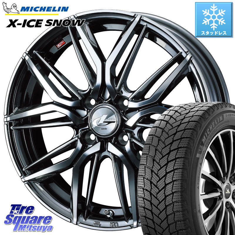 ミシュラン X-ICE SNOW エックスアイススノー XICE SNOWスタッドレス ミツヤ 正規品 205/55R16 WEDS 40793 レオニス LEONIS LM BMCMC 16インチ 16 X 6.0J +50 4穴 100
