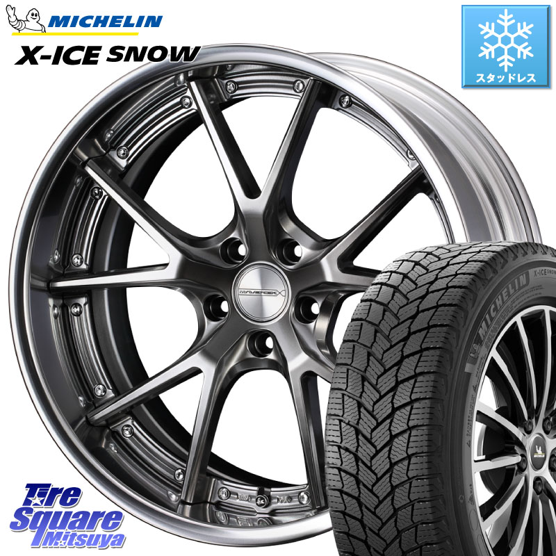 ミシュラン X-ICE SNOW エックスアイススノー XICE SNOW スタッドレス ミツヤ 正規品 225/50R18 WEDS MAVERICK 905S PS S-LoDisk 18インチ 2ピース 18 X 8.5J +44 5穴 114.3 176,015円