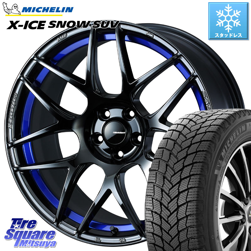 ミシュラン X-ICE SNOW エックスアイススノー SUV XICE SNOW SUV スタッドレス ミツヤ 正規品 235/60R18 WEDS 74235 SA-27R ウェッズ スポーツ ホイール 18インチ 18 X 8.5J(M14B) +35 5穴 114.3 レクサスNX20系 143,130円