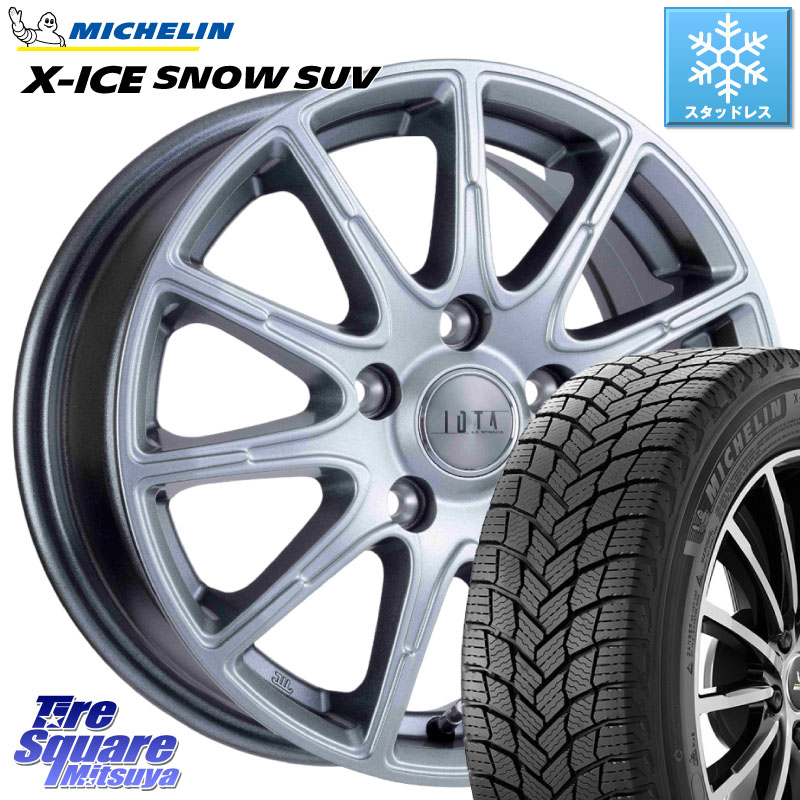 ミシュラン X-ICE SNOW エックスアイススノー SUV XICE SNOW SUV スタッドレス ミツヤ 正規品 225/65R17 阿部商会 IOTA 平座仕様(レクサス・トヨタ専用) TIRADO イオタ ホイール 17インチ 17 X 6.5J +40 5穴 114.3