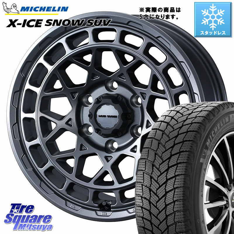 ミシュラン X-ICE SNOW エックスアイススノー SUV XICE SNOW SUV スタッドレス ミツヤ 正規品 235/55R18 WEDS MUDVANCE X TYPE M ホイール 18インチ マッドヴァンス 18 X 7.5J +35 5穴 114.3