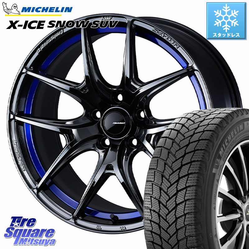 ミシュラン X-ICE SNOW エックスアイススノー SUV XICE SNOW SUV スタッドレス ミツヤ 正規品 235/60R18 WEDS WedsSport SA-01R ホイール 18インチ ウェッズ スポーツ 18 X 8.5J(M14B) +45 5穴 114.3 スバル ソルテラ
