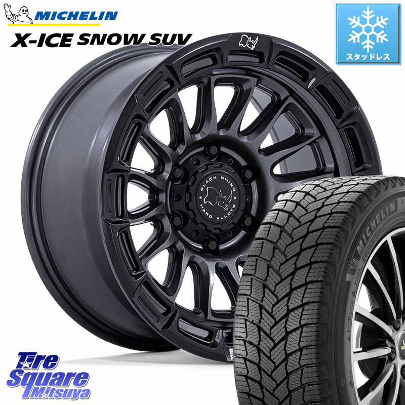 ミシュラン X-ICE SNOW エックスアイススノー SUV XICE SNOW SUV スタッドレス ミツヤ 正規品 265/65R17 BLACK RHINO RIVAL ライバル ホイール 17インチ ブラックライノ 17 X 8.5J +10 6穴 139.7