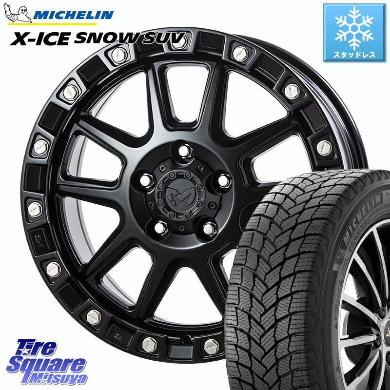 ミシュラン X-ICE SNOW エックスアイススノー SUV XICE SNOW SUV スタッドレス ミツヤ 正規品 235/60R18 MKW M205 ブラックキャット ホイール 18インチ 18 X 8.0J +40 5穴 114.3 50系RAV4 FE0系アリアARIYA T33エクストレイル アウトランダーPHEV