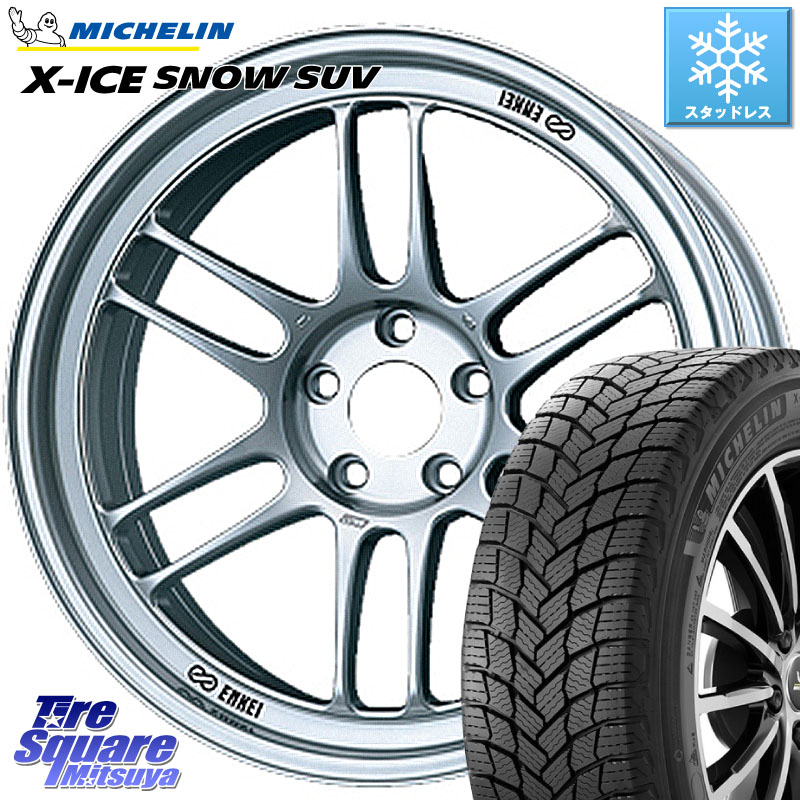 ミシュラン X-ICE SNOW エックスアイススノー SUV XICE SNOW SUV スタッドレス ミツヤ 正規品 235/60R18 ENKEI エンケイ Racing RPF1 SILVER ホイール 18 X 7.5J +48 5穴 114.3