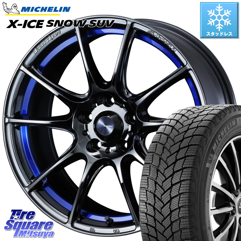 ミシュラン X-ICE SNOW エックスアイススノー SUV XICE SNOW SUV スタッドレス ミツヤ 正規品 235/60R18 WEDS SA-25R ウェッズ スポーツ ホイール 18インチ 18 X 7.0J +47 5穴 114.3