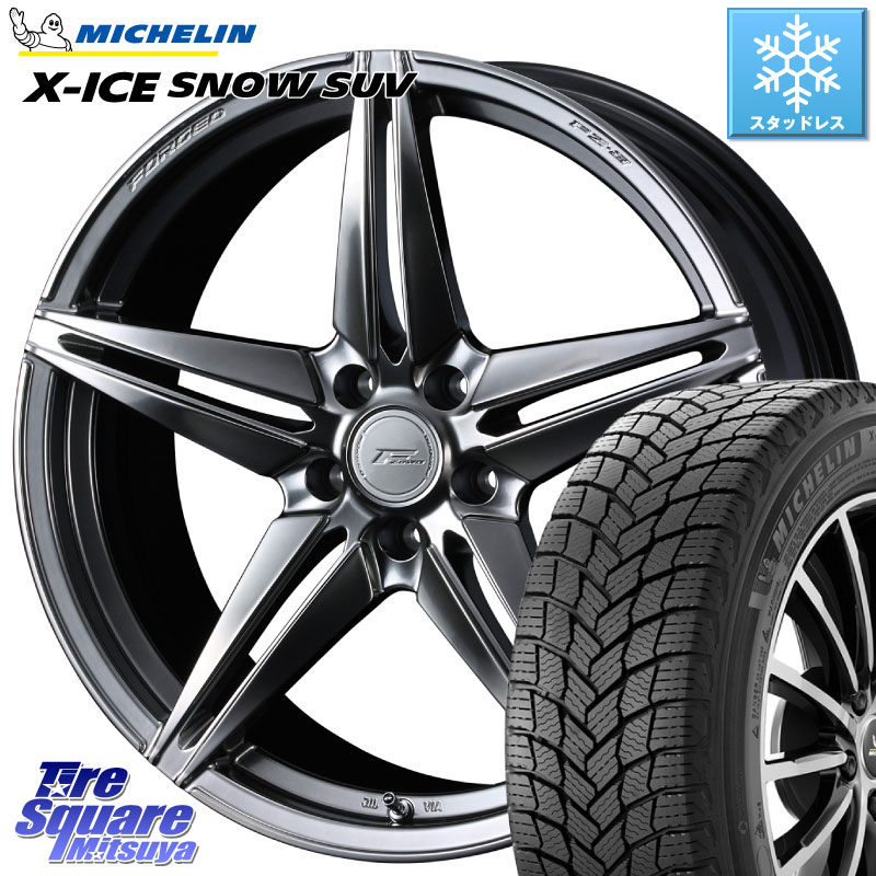ミシュラン X-ICE SNOW エックスアイススノー SUV XICE SNOW SUV スタッドレス ミツヤ 正規品 235/55R18 WEDS F ZERO FZ-3 FZ3 鍛造 FORGED ホイール18インチ エフゼロ 18 X 8.0J +45 5穴 114.3 T32エクストレイル CX-5 CX-8