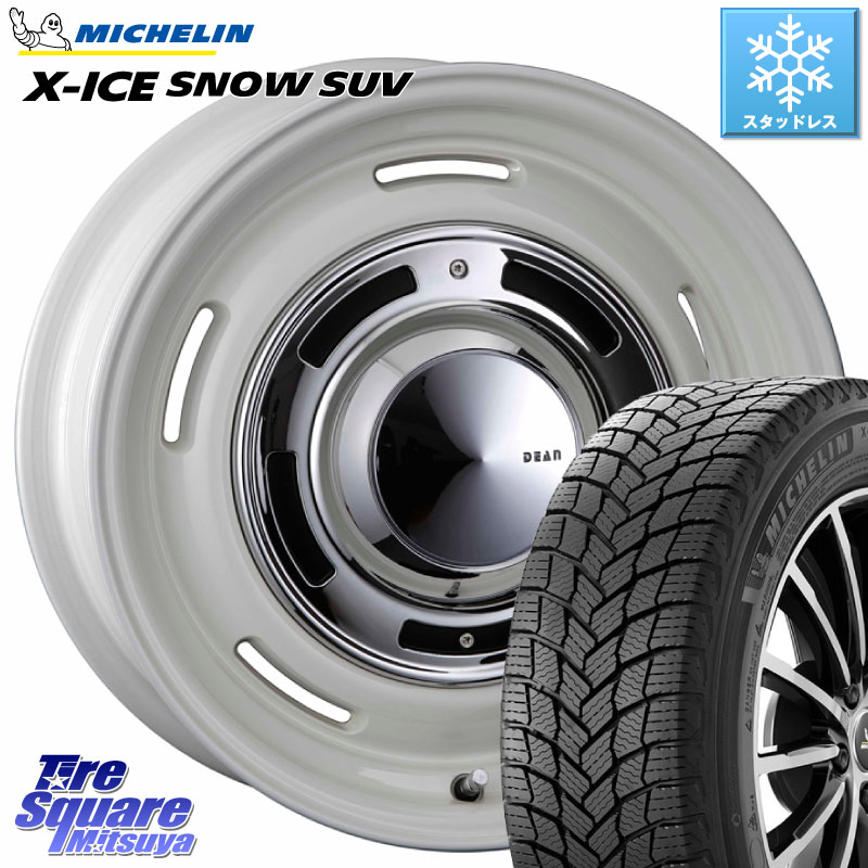 ミシュラン X-ICE SNOW エックスアイススノー SUV XICE SNOW SUV スタッドレス ミツヤ 正規品 225/65R17 CRIMSON ディーン クロスカントリー ホワイト 17インチ 17 X 7.0J +47 5穴 114.3 T32エクストレイル CX-5 CX-8 BT5レガシィアウトバック