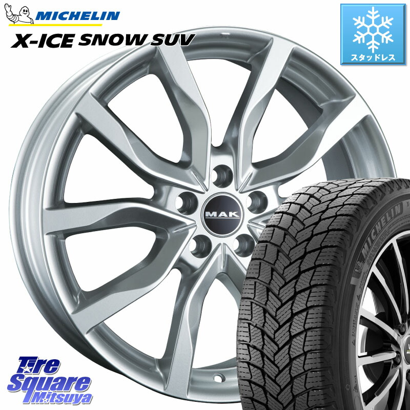 ミシュラン X-ICE SNOW エックスアイススノー SUV XICE SNOW SUV スタッドレス ミツヤ 正規品 235/60R18 阿部商会 MAK HIGHLANDS ホイール18インチ 18 X 7.5J(VOLVO XC60 UB420) +45 5穴 108 VOLVO ボルボ XC60