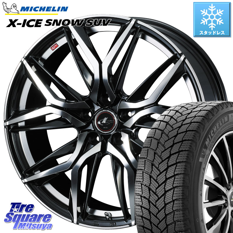 ミシュラン X-ICE SNOW エックスアイススノー SUV XICE SNOW SUV スタッドレス ミツヤ 正規品 235/50R19 WEDS 40843 レオニス LEONIS LM 19インチ 19 X 8.0J +50 5穴 114.3 BT5レガシィアウトバック SL系フォレスター