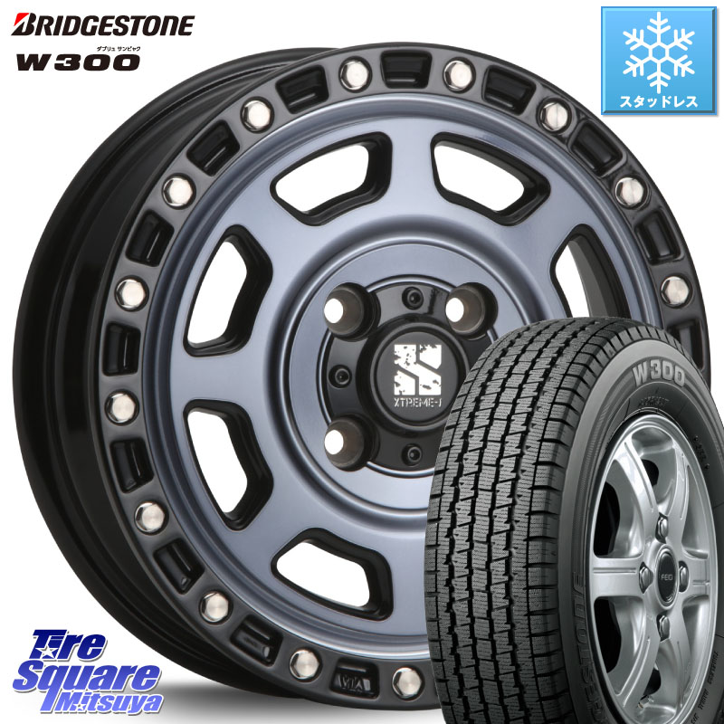ブリヂストン W300 軽トラ ■ スタッドレス ミツヤ 145/80R12 80*78 MLJ XJ07 XTREME-J 4H IND エクストリームJ 12インチ 12 X 4.0J +42 4穴 100 N-VAN(JJ1/2) アトレー・ハイゼット