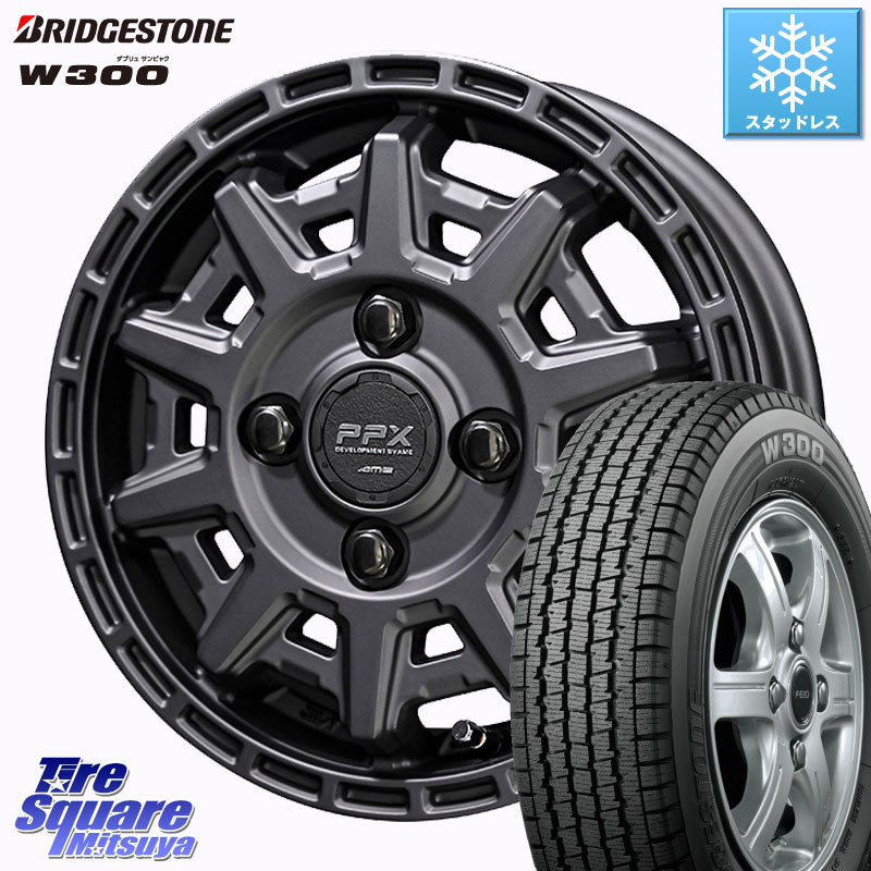 ブリヂストン W300 軽トラ ■ スタッドレス ミツヤ 145/80R12 80*78 KYOHO PPX D10X ホイール 12インチ 12 X 3.5J +45 4穴 100 エブリイバン・キャリイ・スクラムバン・クリッパー(バン・トラック)