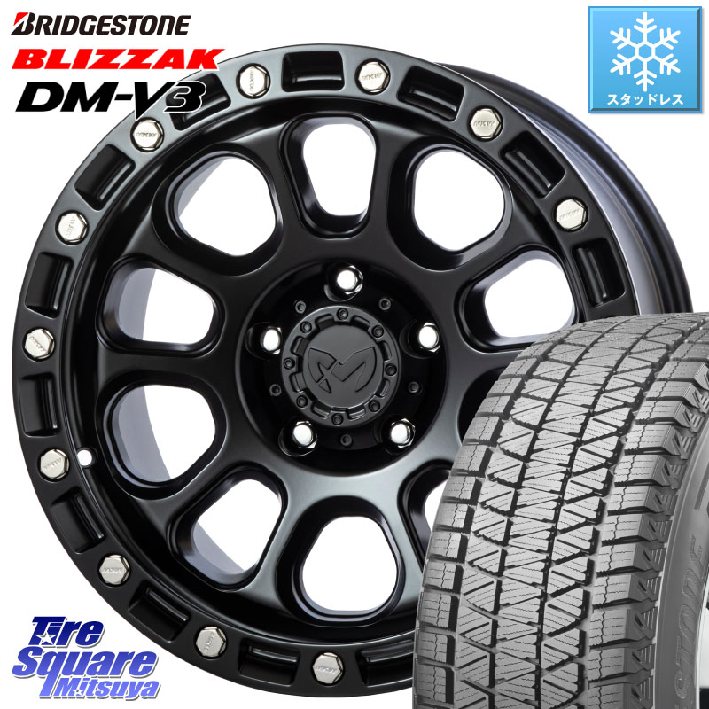 ブリヂストン ブリザック DM-V3 DMV3 ■ 国内正規 スタッドレス ミツヤ 225/70R16 MKW M204 ブラックキャット 16インチ 16 X 7.0J +35 5穴 114.3 デリカD:5