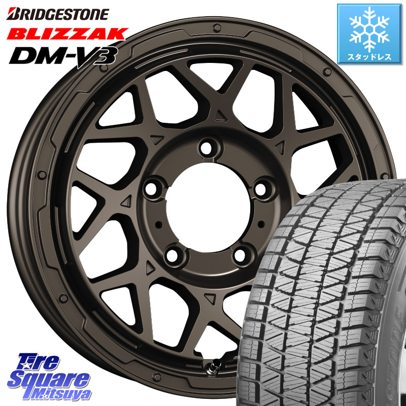 ブリヂストン ブリザック DM-V3 DMV3 ■ 国内正規 スタッドレス ミツヤ 225/70R16 SUPER STAR LODIO DRIVE ロディオドライブ 8M MONO モノ ※インセット-5 16インチ 16 X 6.0J +0 5穴 139.7 ジムニー専用(要リフトアップ・オーバーフェンダー等) ジムニ－シエラ・ノマド