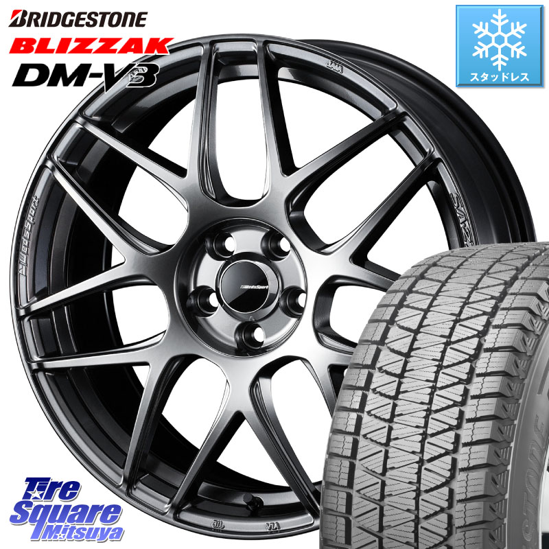 ブリヂストン ブリザック DM-V3 DMV3 国内正規 スタッドレス ミツヤ 225/55R18 WEDS 74217 SA-27R PSB ウェッズ スポーツ ホイール 18インチ 18 X 7.5J +45 5穴 100