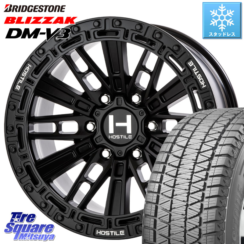 ブリヂストン ブリザック DM-V3 DMV3 国内正規 スタッドレス ミツヤ 265/65R17HOSTILE H129 MOJAVE モハベ ASP ホイール 17インチ 17X9.0J 0 6穴 139.7 トライトン ランドクルーザー プラド カスタムサイズ|タイヤスクエアミツヤ