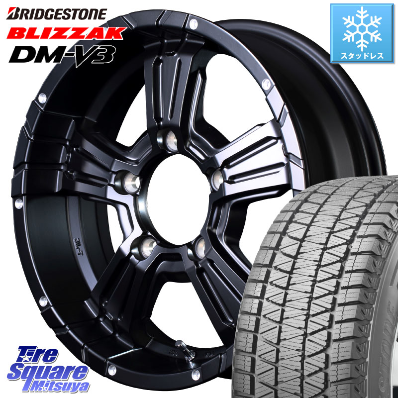 ブリヂストン ブリザック DM-V3 DMV3 ■ 国内正規 スタッドレス ミツヤ 175/80R16MANARAY MID ナイトロパワー CROSS CLAW ※インセット-5 ホイール 16インチ 16X6.0J 0 5穴 139.7 ジムニー専用(要オーバーフェンダー等) AZオフロード カスタムサイズ|タイヤスクエアミツヤ
