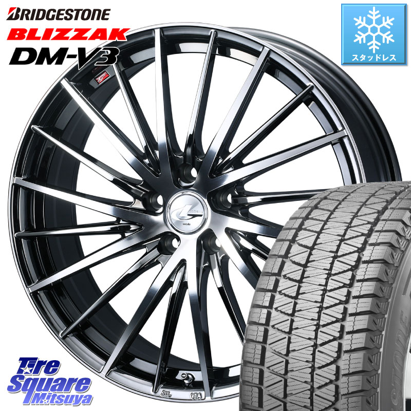 ブリヂストン ブリザック DM-V3 DMV3 国内正規 スタッドレス ミツヤ 225/55R18 WEDS LEONIS FR レオニス FR ホイール 18インチ 18 X 7.0J(M14B) +40 5穴 114.3 レクサスLBX