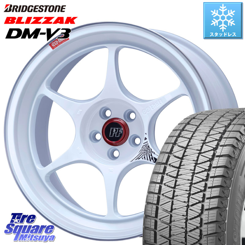 ブリヂストン ブリザック DM-V3 DMV3 国内正規 スタッドレス ミツヤ 235/55R18ENKEI エンケイ PerformanceLine PF06 ホイール 18インチ 18X8.0J 45 5穴 114.3 T32エクストレイル CX-5 CX-8 ヴァンガード NX レクサス ハリアー｜タイヤスクエアミツヤ