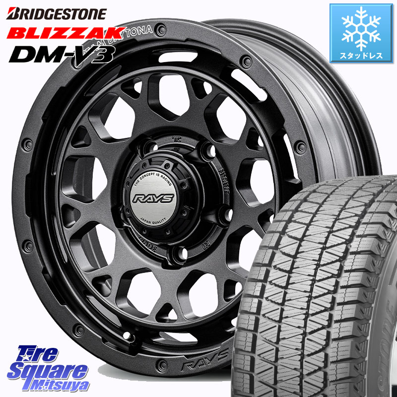 ブリヂストン ブリザック DM-V3 DMV3 ■ 国内正規 スタッドレス ミツヤ 225/70R16 RAYS 【欠品次回8~9月】 TEAM DAYTONA M9+ Spec M ホイール 16インチ 16 X 5.5J +20 5穴 139.7 ジムニー専用(要リフトアップ・オーバーフェンダー等)
