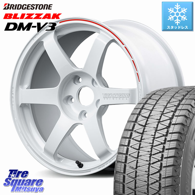 ブリヂストン ブリザック DM-V3 DMV3 ■ 国内正規 スタッドレス ミツヤ 225/60R17RAYS 【欠品次回3~4月】 TE37 SAGA S-plus TIME ATTACK EDITION VOLK RACING 鍛造 ホイール 17インチ 17X8.0J 39 5穴 114.3 エクリプスクロス|タイヤスクエアミツヤ
