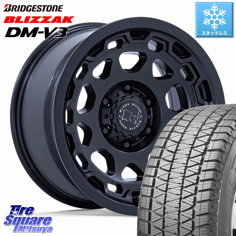 ブリヂストン ブリザック DM-V3 DMV3 国内正規 スタッドレス ミツヤ 265/65R17 BLACK RHINO CONGO コンゴ ホイール 17インチ ブラックライノ 17 X 8.5J +35 6穴 139.7 トライトンGSR