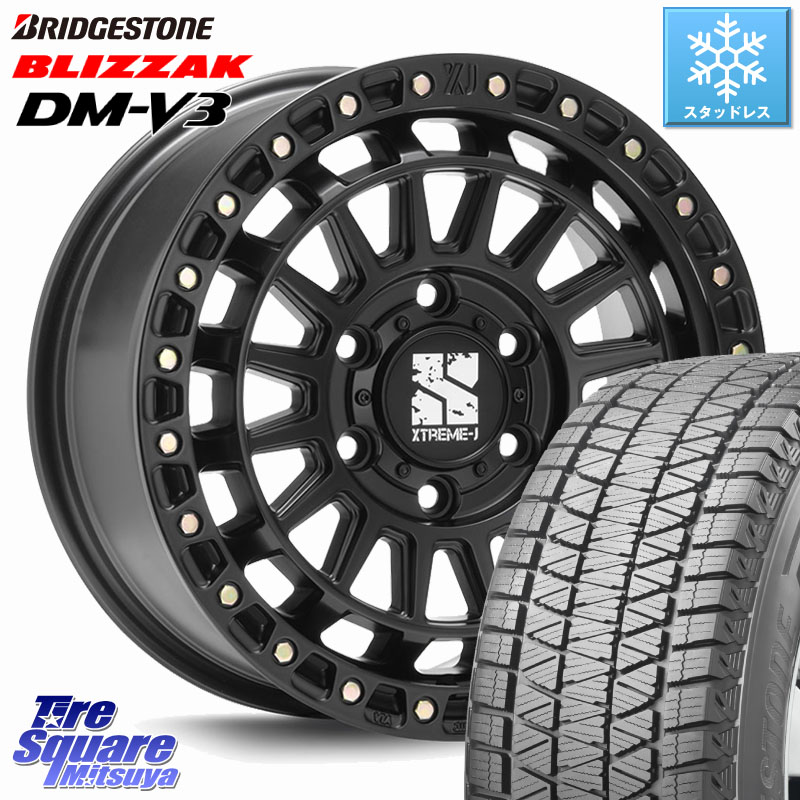 ブリヂストン ブリザック DM-V3 DMV3 国内正規 スタッドレス ミツヤ 265/60R18 MLJ XJ08 XTREME-J ホイール 18インチ 18 X 8.0J +50 6穴 139.7 トライトンGLS(ナローボディ)