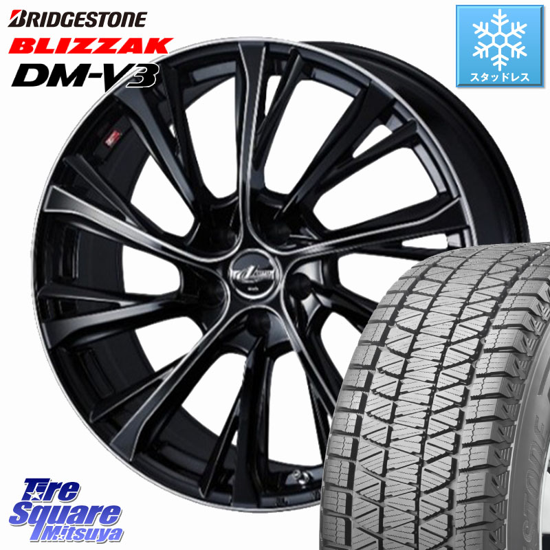 ブリヂストン ブリザック DM-V3 DMV3 ■ 国内正規 スタッドレス ミツヤ 225/60R18 WEDS LEONIS JG 平座仕様(レクサス・トヨタ専用) ホイール 18インチ レオニスJG 18 X 7.0J +39 5穴 120 40系アルファード 40系ヴェルファイア