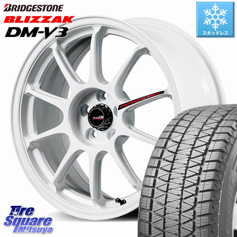 ブリヂストン ブリザック DM-V3 DMV3 ■ 国内正規 スタッドレス ミツヤ 235/60R18MANARAY MID RACING R10 EVO ホイール 18インチ レーシング 18X7.5J 45 5穴 114.3 CX-60 CX-80 CX-5 CX5 MAZDA CR-V|タイヤスクエアミツヤ