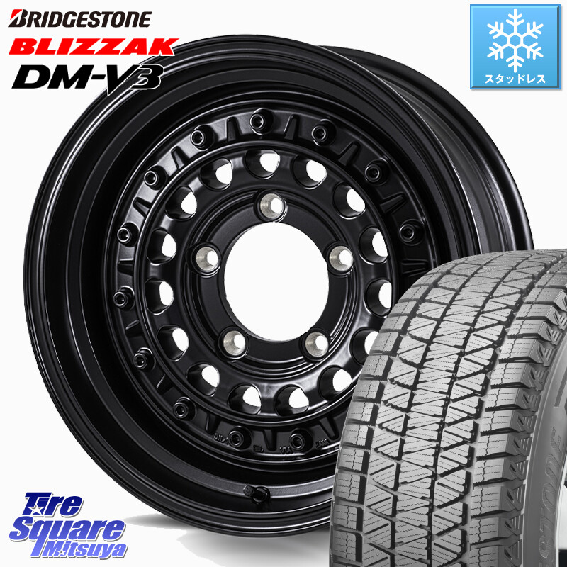 ブリヂストン ブリザック DM-V3 DMV3 ■ 国内正規 スタッドレス ミツヤ 215/70R16MONZA HI-BLOCK TARMOR ※インセット-5 ホイール 16インチ 16X6.0J 0 5穴 139.7 ジムニー専用(要オーバーフェンダー等) ジムニ&minus;シエラ/ノマド(カスタム) AZオフロード カスタムサイズ｜タイヤスクエアミツヤ