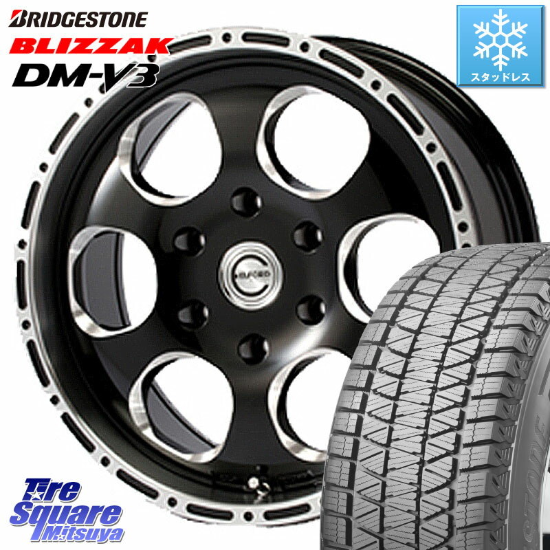 ブリヂストン ブリザック DM-V3 DMV3 国内正規 スタッドレス ミツヤ 265/65R17 MEIWA Blood Stock One Piece ホイール 17インチ 17 X 8.0J +30 6穴 139.7 トライトンGSR 127,175円