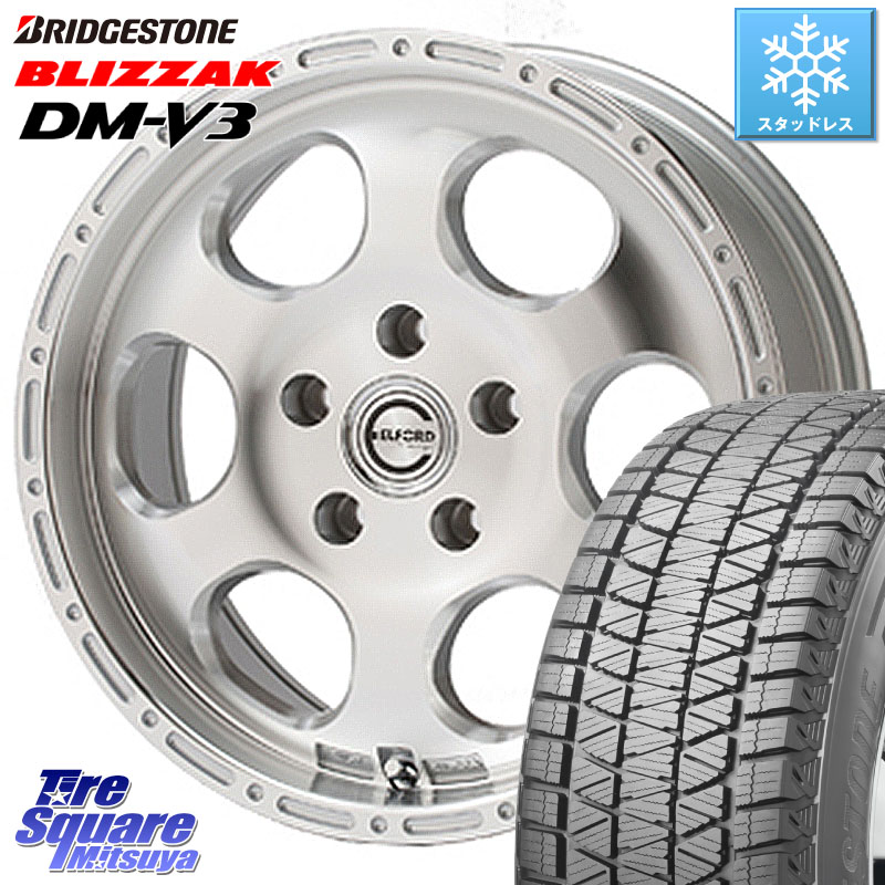 ブリヂストン ブリザック DM-V3 DMV3 ■ 国内正規 スタッドレス ミツヤ 225/70R16 MEIWA Blood Stock One Piece ホイール 16インチ 16 X 7.0J +35 5穴 114.3 デリカD:5