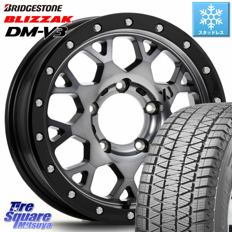 ブリヂストン ブリザック DM-V3 DMV3 ■ 国内正規 スタッドレス ミツヤ 175/80R16 MLJ XJ04 XTREME-J エクストリームJ ホイール 16インチ 16 X 5.5J +22 5穴 139.7 ジムニー