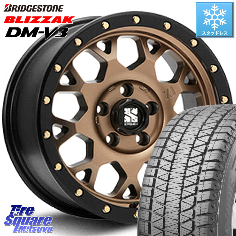 ブリヂストン ブリザック DM-V3 DMV3 ■ 国内正規 スタッドレス ミツヤ 215/70R16 MLJ XJ04 XTREME-J エクストリームJ マットブロンズ ホイール 16インチ 16 X 7.0J +35 5穴 114.3 デリカD:5