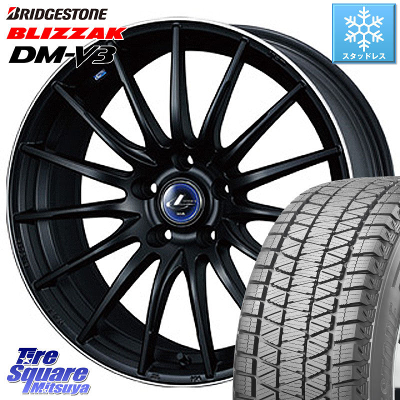 ブリヂストン ブリザック DM-V3 DMV3 ■ 国内正規 スタッドレス ミツヤ 225/60R18 WEDS 36280 レオニス Navia ナヴィア05 MBP ウェッズ ホイール 18インチ 18 X 7.0J +53 5穴 114.3 CX-5 CX-8 BT5レガシィアウトバック