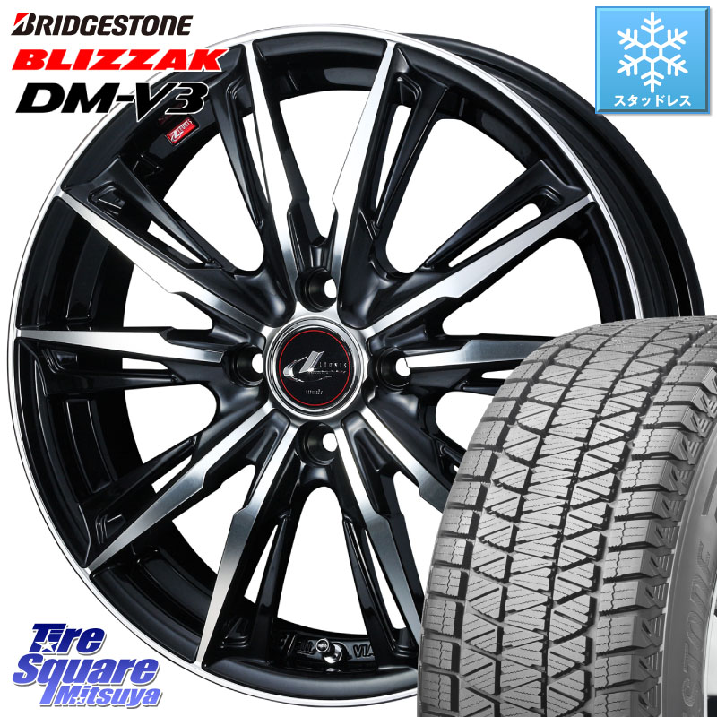 ブリヂストン ブリザック DM-V3 DMV3 ■ 国内正規 スタッドレス ミツヤ 215/70R16 WEDS LEONIS レオニス GX PBMC ウェッズ ホイール 16インチ 16 X 6.0J +42 4穴 100