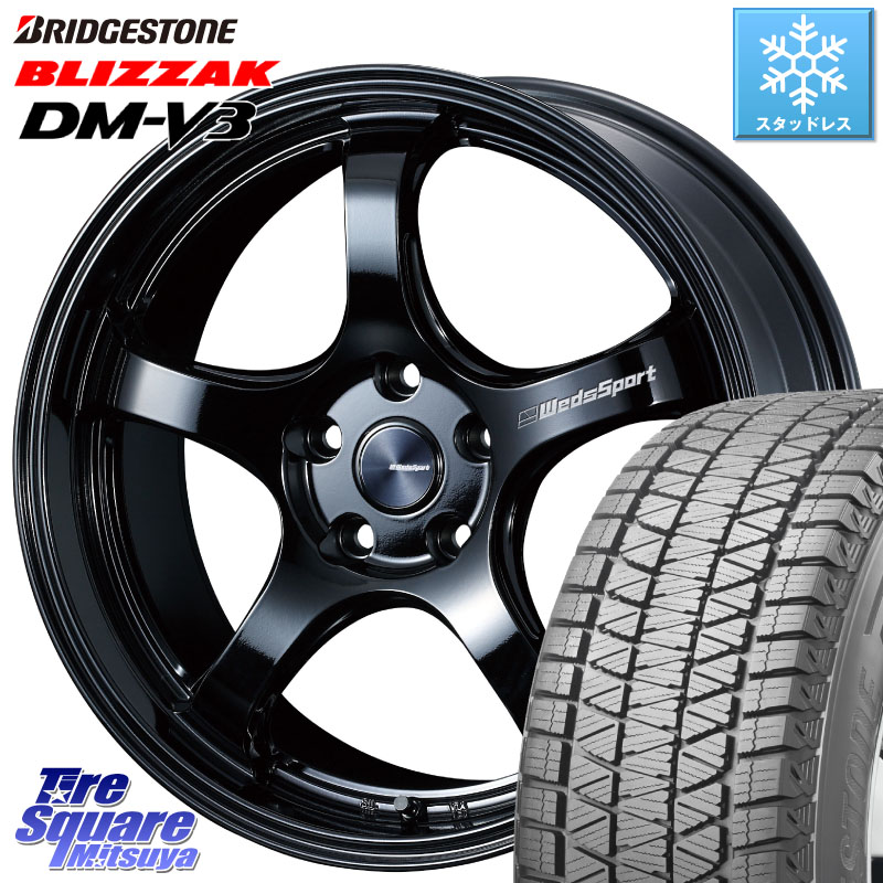 ブリヂストン ブリザック DM-V3 DMV3 ■ 国内正規 スタッドレス ミツヤ 235/60R18 WEDS 72754 RN-05M ウェッズ スポーツ ホイール 18インチ 18 X 8.0J +45 5穴 114.3 CX-60 CX-80