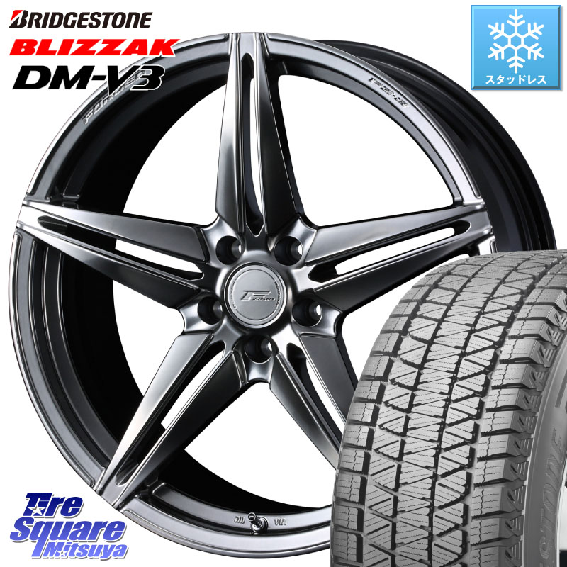 ブリヂストン ブリザック DM-V3 DMV3 ■ 国内正規 スタッドレス ミツヤ 225/60R18 WEDS F ZERO FZ-3 FZ3 鍛造 FORGED ホイール18インチ エフゼロ 18 X 8.0J +45 5穴 114.3 50系RAV4 80系ハリアー T32エクストレイル CX-5 CX-8 BT5レガシィアウトバック