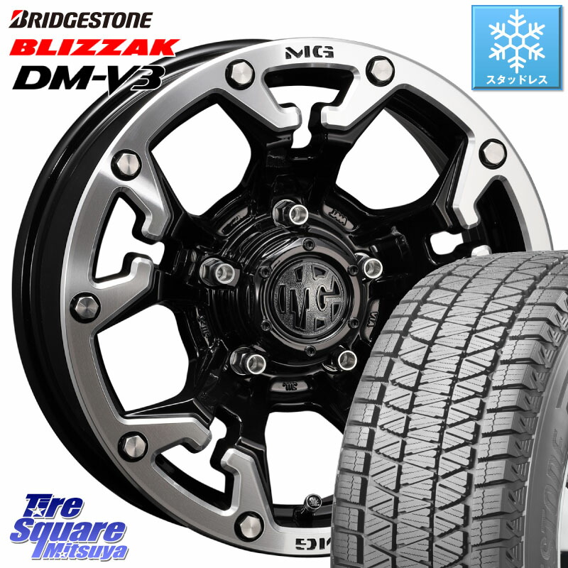 ブリヂストン ブリザック DM-V3 DMV3 ■ 国内正規 スタッドレス ミツヤ 215/70R16 CRIMSON クリムソン GOLEM インセット-5 ゴーレム 16インチ 16 X 6.0J(JB74) +0 5穴 139.7 ジムニ－シエラ・ノマド