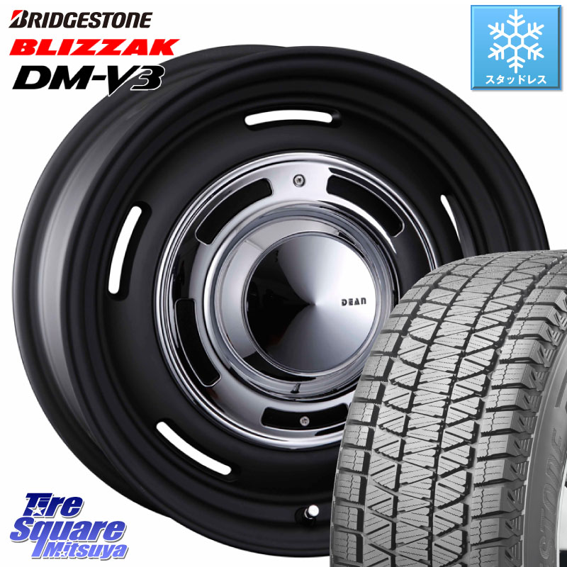 ブリヂストン ブリザック DM-V3 DMV3 ■ 国内正規 スタッドレス ミツヤ 225/70R16 CRIMSON ディーン クロスカントリー ブラック 16インチ 16 X 5.5J +20 5穴 139.7 ジムニー専用(要リフトアップ・オーバーフェンダー等)