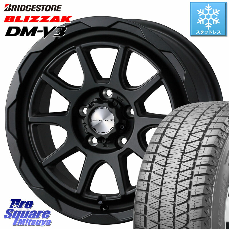ブリヂストン ブリザック DM-V3 DMV3 ■ 国内正規 スタッドレス ミツヤ 215/70R16 WEDS マッドヴァンス 06 MUD VANCE 06 ホイール 16インチ 16 X 6.0J +40 5穴 100