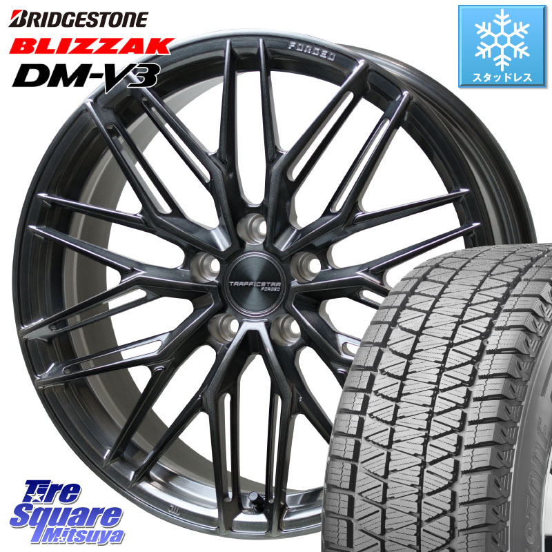 ブリヂストン ブリザック DM-V3 DMV3 国内正規 スタッドレス ミツヤ 235/55R19 HotStuff TSF-03 BRSC トラフィックスターフォージド 19インチ 19 X 8.0J(M14B) +42 5穴 114.3 クラウンスポーツ・エステート ハイブリッドZ スバル ソルテラ
