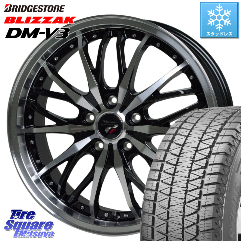 ブリヂストン ブリザック DM-V3 DMV3 国内正規 スタッドレス ミツヤ 225/55R18 HotStuff Precious プレシャス HM3 HM-3 ホイール 18インチ 18 X 7.5J(M14B) +48 5穴 114.3 レクサスLBX