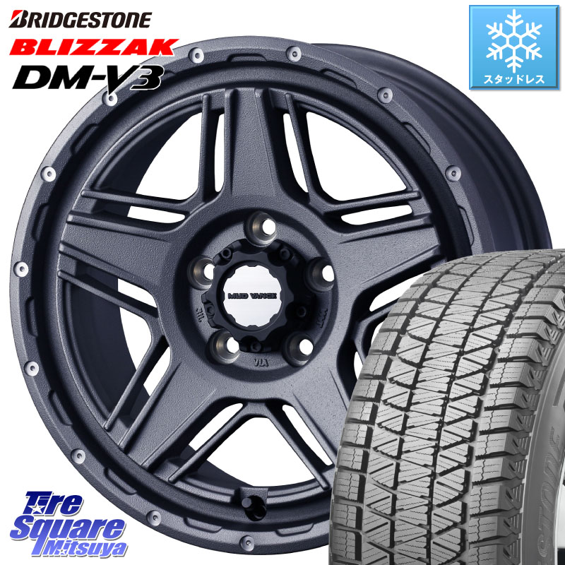 ブリヂストン ブリザック DM-V3 DMV3 ■ 国内正規 スタッドレス ミツヤ 225/70R16 WEDS 40547 マッドヴァンス MUD VANCE 07 16インチ 16 X 7.0J +38 5穴 114.3 デリカD:5 99,325円
