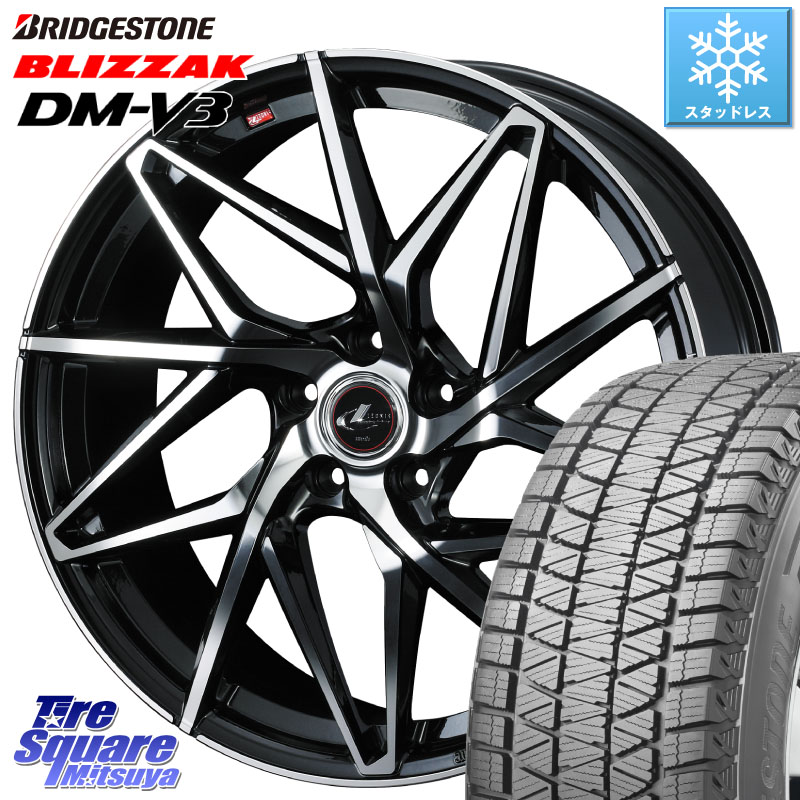 ブリヂストン ブリザック DM-V3 DMV3 ■ 国内正規 スタッドレス ミツヤ 225/60R18 WEDS 40610 レオニス LEONIS IT PBMC 18インチ 18 X 7.0J +55 5穴 114.3 BT5レガシィアウトバック