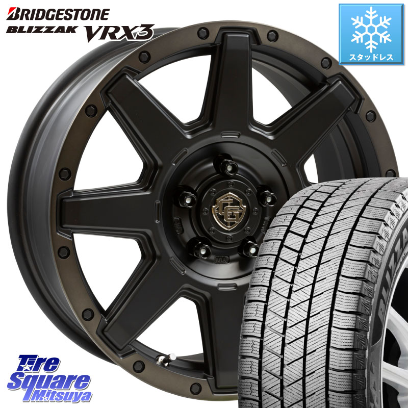 ブリヂストン BLIZZAK VRX3 ブリザック スタッドレス ミツヤ 215/60R17 WEDS CROSS OVER GARMENTS StyleU 17インチ 17 X 7.0J +35 5穴 114.3 10系カローラクロス 20系アルファード