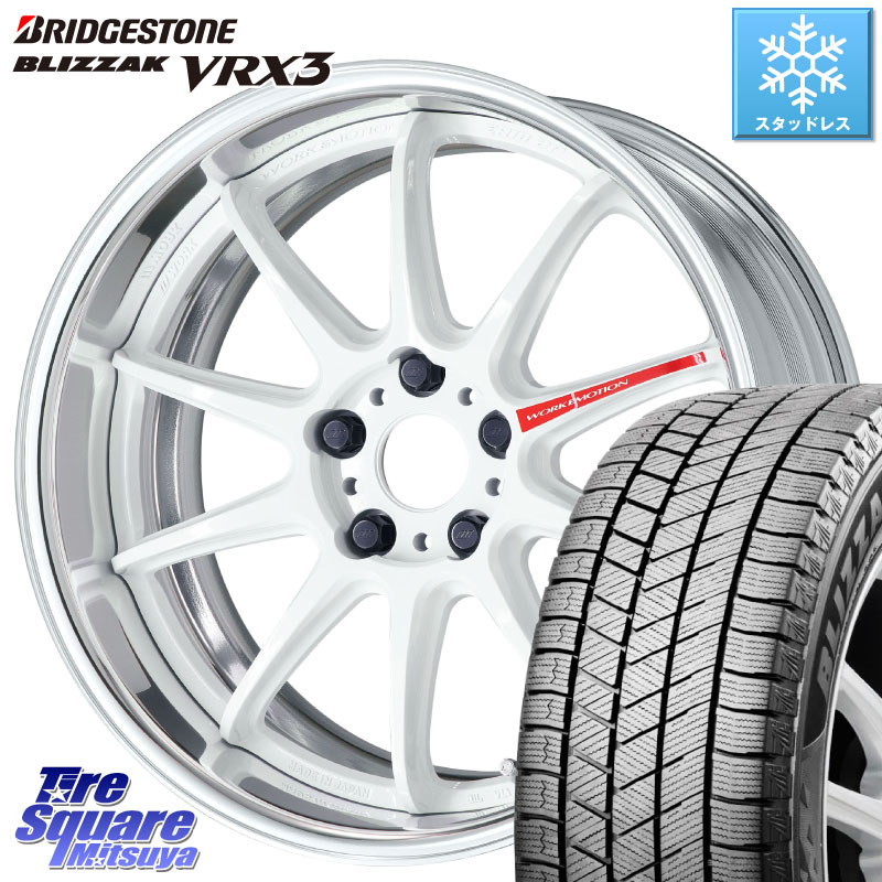 ブリヂストン BLIZZAK VRX3 ブリザック スタッドレス ミツヤ 235/55R18 WORK EMOTION ZR10 L Disk AZW 18インチ 2ピース 18 X 8.0J +40 5穴 114.3 T32エクストレイル