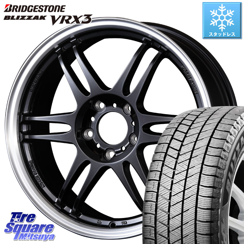 ブリヂストン BLIZZAK VRX3 ブリザック スタッドレス ミツヤ 215/50R17 KOSEI 軽量 K-1 Racing.REV K1 レーシング ドット レヴ 17 X 7.0J +48 5穴 114.3 プリウスアルファ リーフ FL系シビック MAZDA3 レヴォーグ